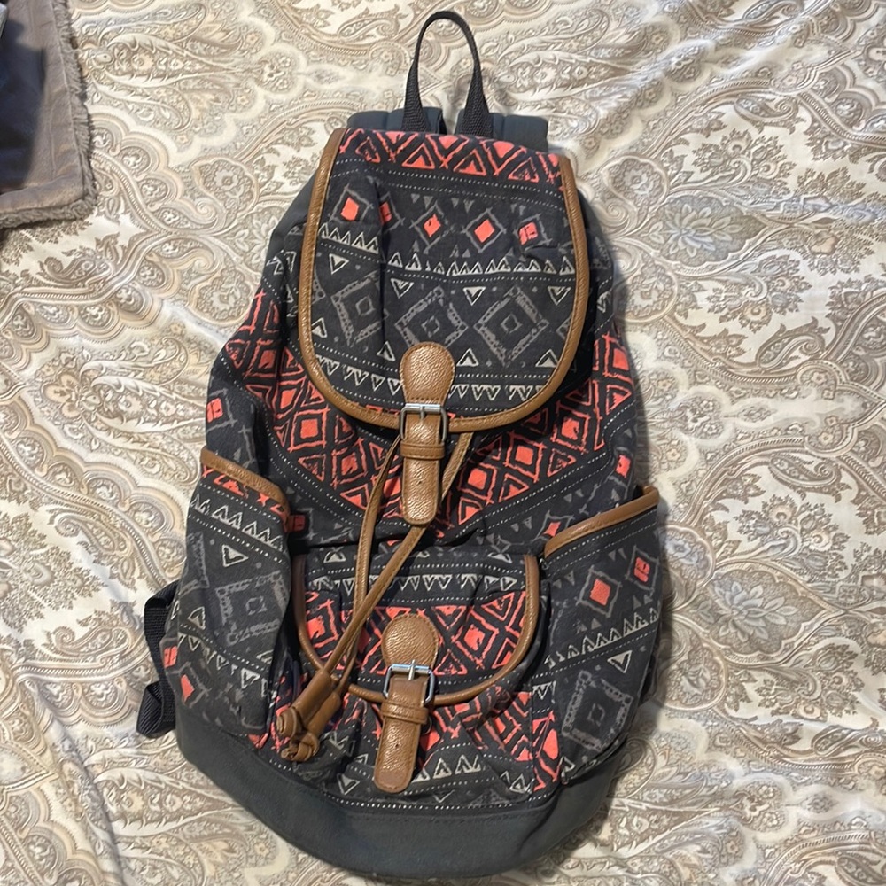 Printed Backpack
